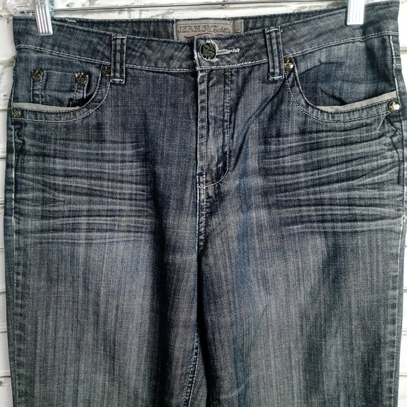 LOIS Womens Relaxed Fit Distressed Denim Blue Jeans Size 10 - Picture 4 of 11